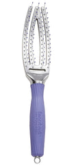 Olivia Garden finger brush scalp-hugging paddle aids gentle detangling with soothing scalp massage.