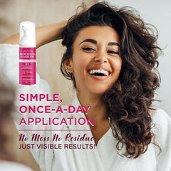 OLIVITA foam dispensing action shows quick-absorb texture