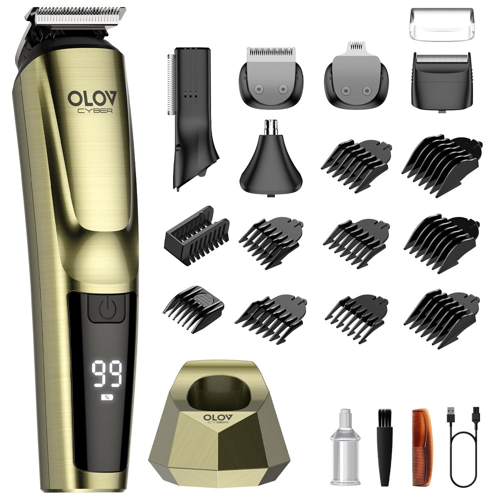 OLOV CYBER beard trimmer with six heads for precise grooming and styling