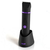 OLOV Electric Body Hair Trimmer front view offers comfortable grip for precise grooming