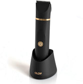 OLOV electric body hair trimmer full package showcases portable design for precise at-home grooming.