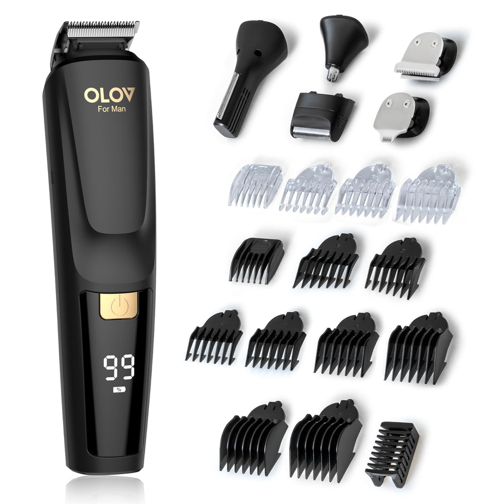 OLOV FOR MAN beard trimmer front view for precise grooming