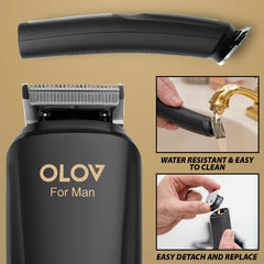OLOV For Man nose/ear trimmer head designed for safe, efficient hair management