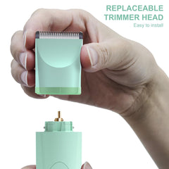 OLOV replaceable ceramic blade heads enabling long-term maintenance and gentle trims