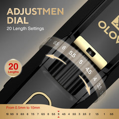 OLOV X stainless steel blades deliver smooth cuts with irritation-free results.