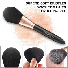 OMANIAC cruelty-free synthetic hair brushes for soft, shedding-free makeup application