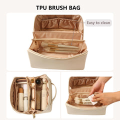Omeily double-zipper design ensures secure, smooth opening.