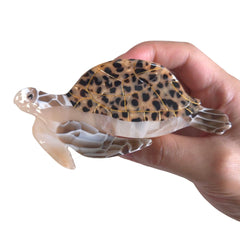 OMG Decor small brown sea turtle clip designed for secure daily styling