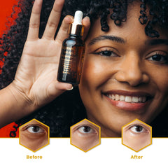 OMIC Lighten-Up application on dry skin shows easy, non-greasy absorption