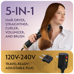 OMOteam travel-ready volt switch near ergonomic handle for quick setup