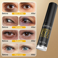 OMYIJVS Caffeine Eye Stick close-up highlights lightweight, fast-absorbing texture