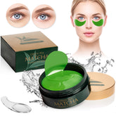 Once Upon A Tea green tea matcha eye mask patch closeup showing cooling hydration