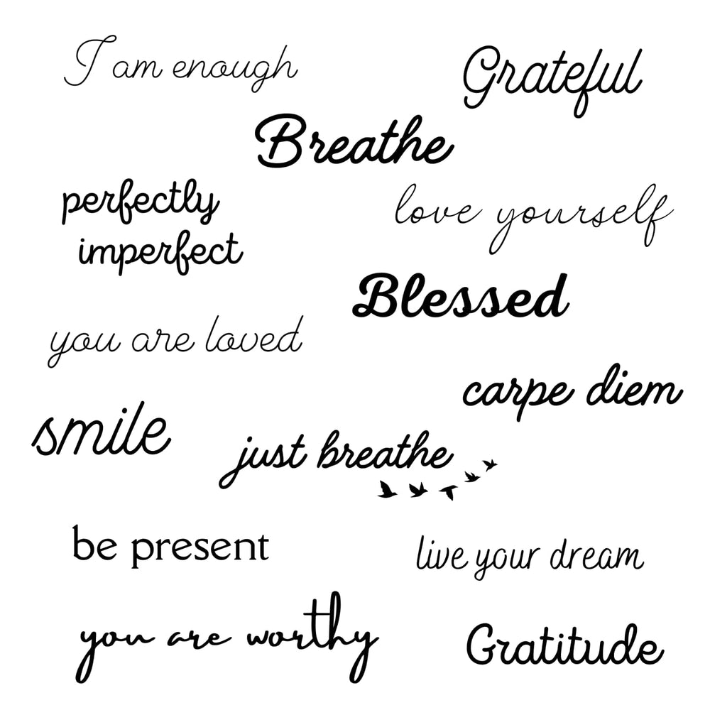 One Grace Blessed daily affirmations tattoos provide wearable motivation
