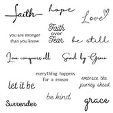 One Grace Soul Collection daily affirmations tattoo on forearm for motivation and focus