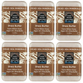 One With Nature Dead Sea Mineral Soap bar close-up highlighting moisturizing shea butter for daily cleansing