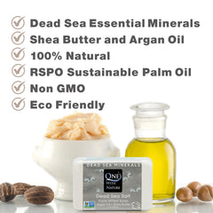 One With Nature Dead Sea Minerals Soap with shea butter and argan oil—nourishing cleansing.