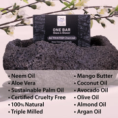 One With Nature ONE Bar in shave use for a smooth routine