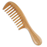 Onedor green sandalwood hair comb close-up with natural grain and handcrafted finish