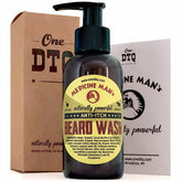 OneDTQ Medicine Man's Itchy Beard Wash bottle front for quick grooming