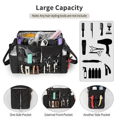 Onemoky hairdresser bag side pockets keep small tools organized during client sessions.