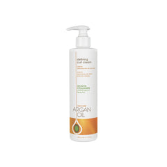 One 'N Only Defining Curl Cream argan oil bottle showing shine-boosting, frizz-control styling.