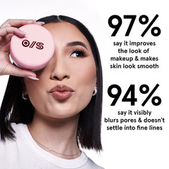 One Size Patrick Starrr Sweet Honey close-up on face shows soft matte finish.
