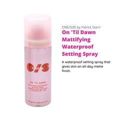 ONE/SIZE Patrick Starrr mini On 'Til Dawn spray dispensing shot highlights sweat-proof wear