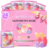 Onespring Eye Masks box shows 24-pair set for convenient, spa-like under-eye care.