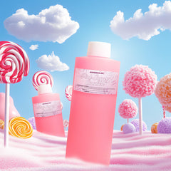 Onisavings Pink Sugary Candied Fragrance Body Oil pour shot highlights easy application and smooth skin.