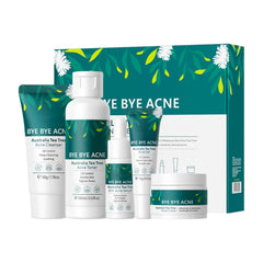 Onkessy skin care set tea tree cleanser close-up showing pore-clearing action