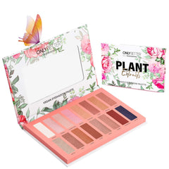 ONLYBETTER vegan nude eyeshadow palette closeup highlights rich pigments for versatile everyday looks.