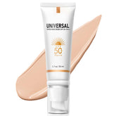 ONSART tinted sunscreen face swatch shows natural tone with UV protection.