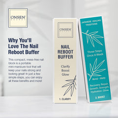 Onsen Secret cuticle cream bundle packaging highlights premium natural ingredients.