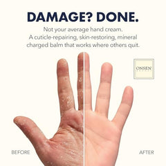 Onsen Secret tsubaki oil drop emphasizing deep nourishment for nails and skin.