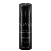 Onyx anti-aging face tanning lotion bottle demonstrates easy indoor tanning with smooth hydration.
