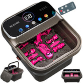 OOAMBB Collapsible Foot Spa with remote control for easy operation and settings.