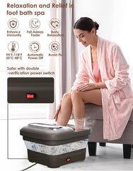 OOAMBB foot spa bubble jet delivers soothing bubbles for tired feet.