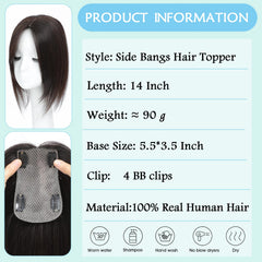 OOPPOO Hair Toppers biological scalp detail enhances realistic part line
