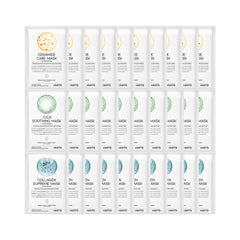 The #OOTD hydrating soothing sheet masks gift set pack showcases vegan skincare for sensitive skin hydration.