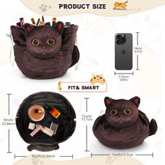 Openhahaha cosmetic pouch with spill protection helps keep surfaces clean during daily routines.