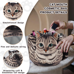 Openhahaha premium polyester makeup bag for durable, spill-resistant storage.