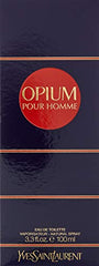 Opium for Men EDT closeup bottle highlights warm oriental notes for men.