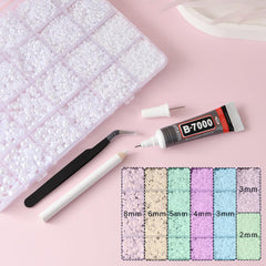 OPMADM half pearl beads nail art kit — elegant manicure accents for nails.
