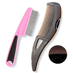 Optisake Dandruff Comb hollow tooth close up for buildup collection and gentle scalp care.