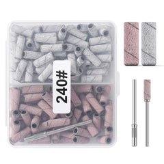 Oranllow zebra-pink 110pcs sanding bands packaging for salon-ready manicures