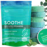 Orca Beauty shower steamers 18pc pack ready for spa-like relaxation at home.