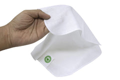 Organic Cotton Mart muslin fabric closeup showing gentle exfoliation texture