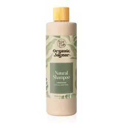 Organic Jaguar shampoo bottle pump shows a gentle, unscented cleanse for dry and color-treated hair