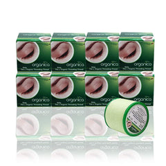 Organica Eyebrow Thread Box 8 Spools close-up highlights cotton thread quality.