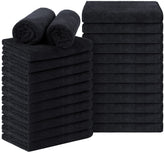 Orighty black salon towel 24-pack for bulk professional use and client drying